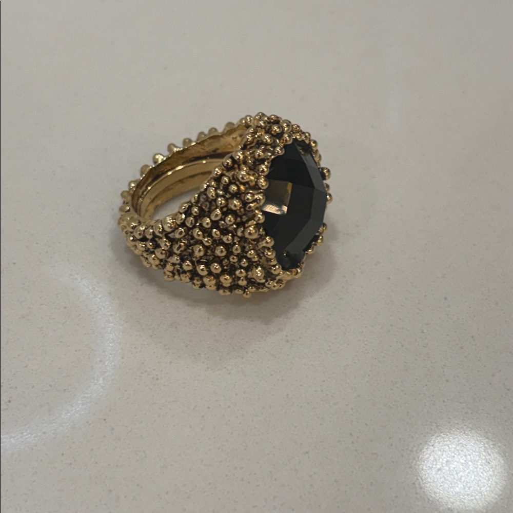 Vintage Emerald Statement Ring - image 3